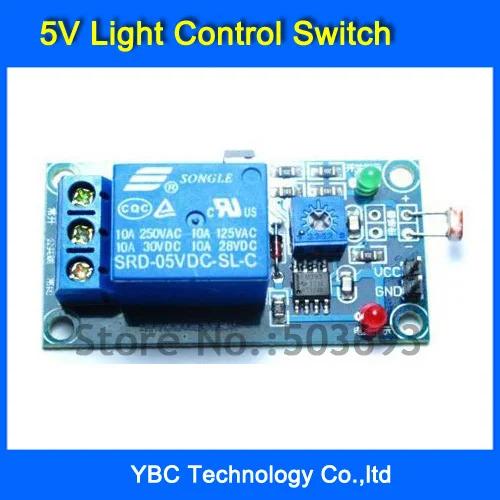 Бесплатная доставка 5 шт./лот 5 В свет Управление переключатель фоторезистор Plus модуль реле