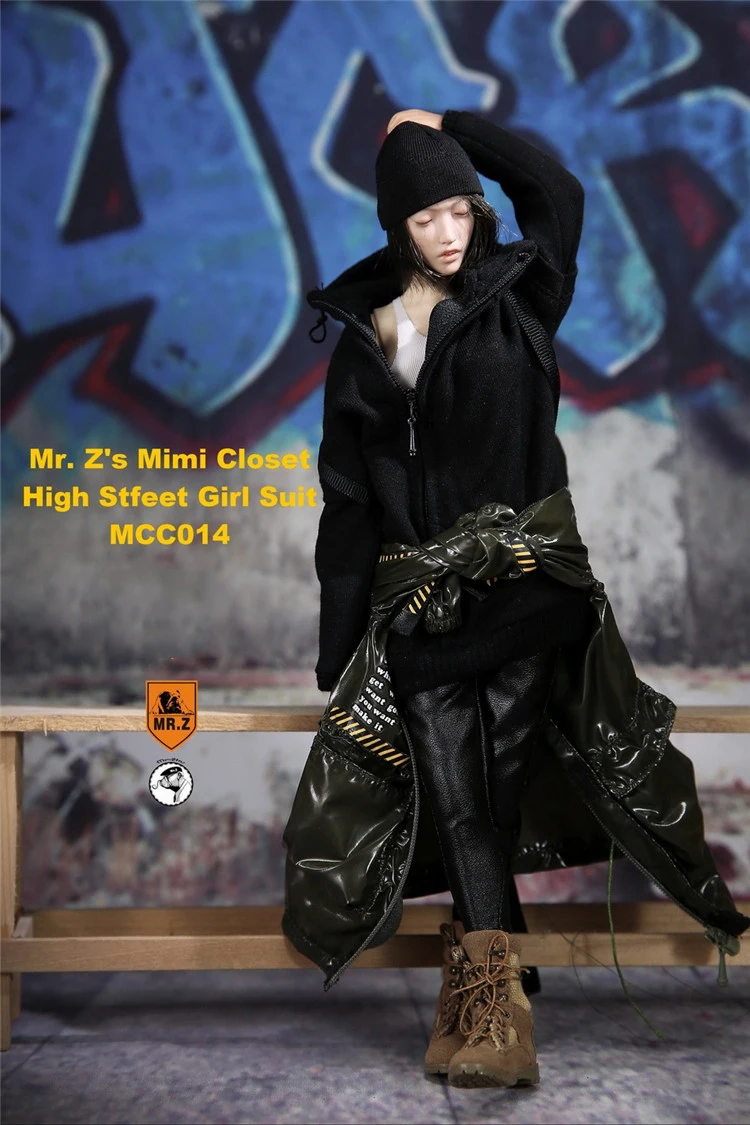DIY Mr. Z MCC014 1/6 Мода Досуг женская фигура комплект одежды мини-шкаф Высокая улица девушка хип-хоп костюмы модель для 1" фигуры