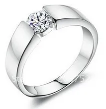 Mens Anillos de Plata Piedras Joya de Plata 925 Anillos de Plata de Ley 925 Anillo de la CZ 925 Anillos de Sellado Para Los Hombres de La Boda