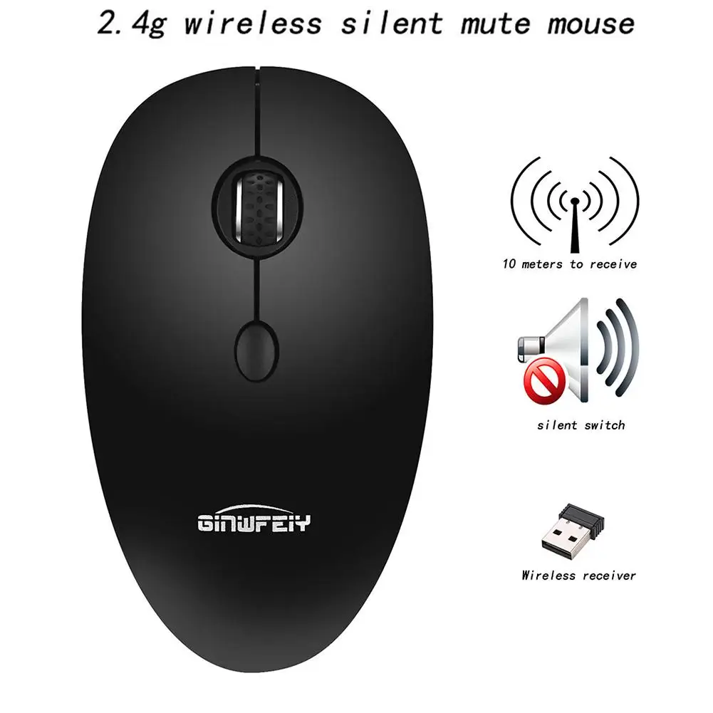 

W9 2.4G Wireless Mouse Portable Mobile Wireless Mouse With USB Receiver For Laptops PC Wireless Gaming Mouse