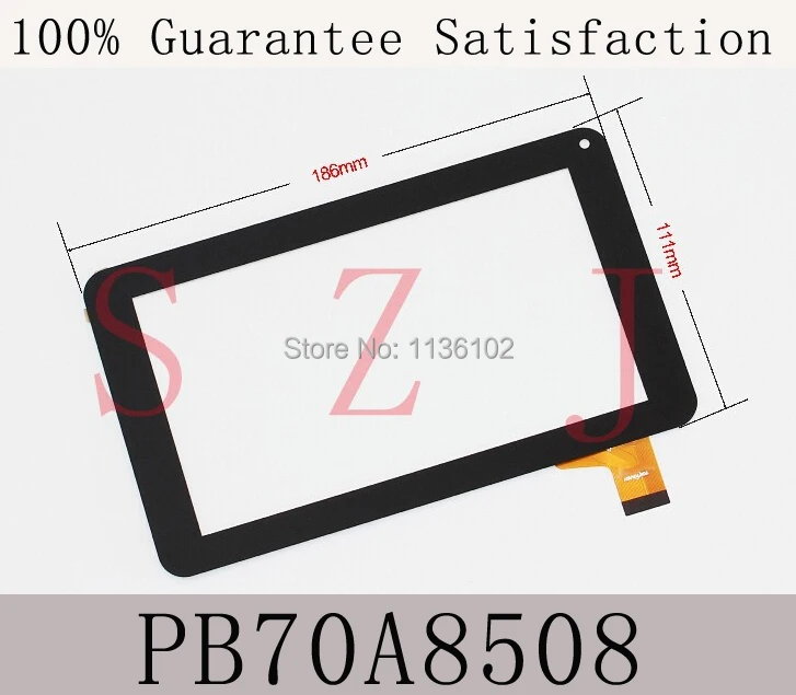

3Pcs/lot 7 inch Capacitive Touch screen digitizer panel for All winner A13 Tablet PC 30pins on connector PB70A8508 8508 KDX