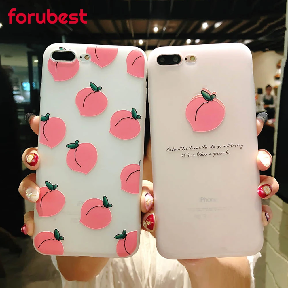 Fruit Pattern Case For iPhone 6 6s 7 8 Soft Silicone Lemon Protect Full Cover Plus X XR XS Phone Cases |