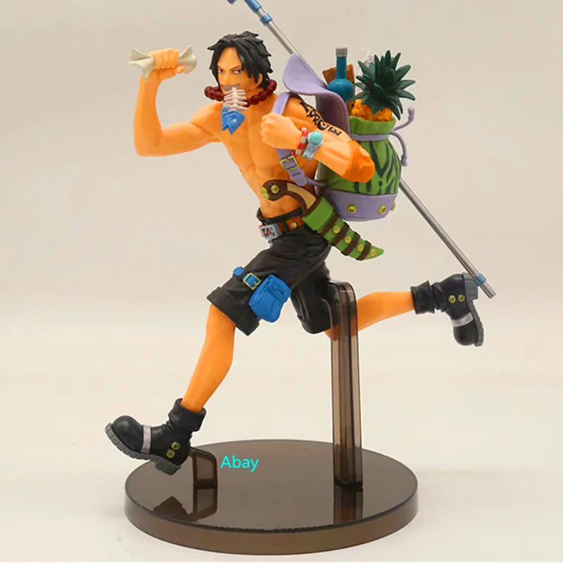 One Piece Portgas.D.Ace Fire punch Whitebeard Pirates Mera-mera Fruit Birthday Gift PVC Action Figure Model Toy BOX 20CM C31 | Игрушки и