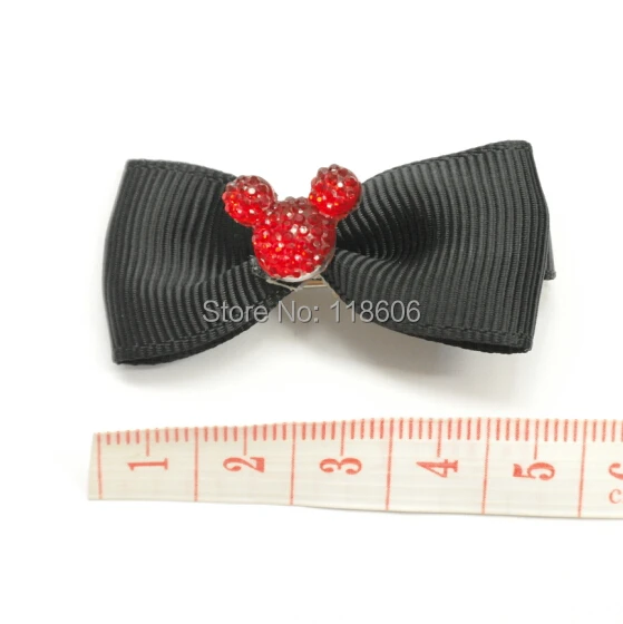 Minnie Mouse sparkle resin flat back diamante glitter dummy hair bow16.jpg