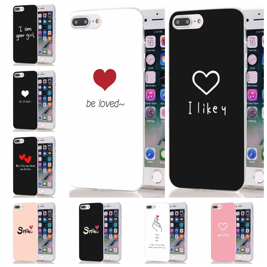 Beste Zachte Telefoon Case Voor iPhone 6 6 S Plus 7 7 Plus 8 8 Plus iPhone X TPU Kleurrijke Zachte Liefde Loving Hart Geschilderd Case L046