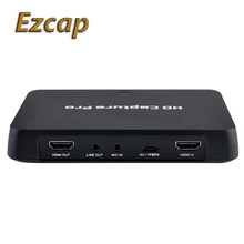 Ezcap295 HD 1080P видео игра захват рекордер USB 2,0 карты воспроизведения с пультом дистанционного управления для Xbox 360 Xbox One PS4 консоль