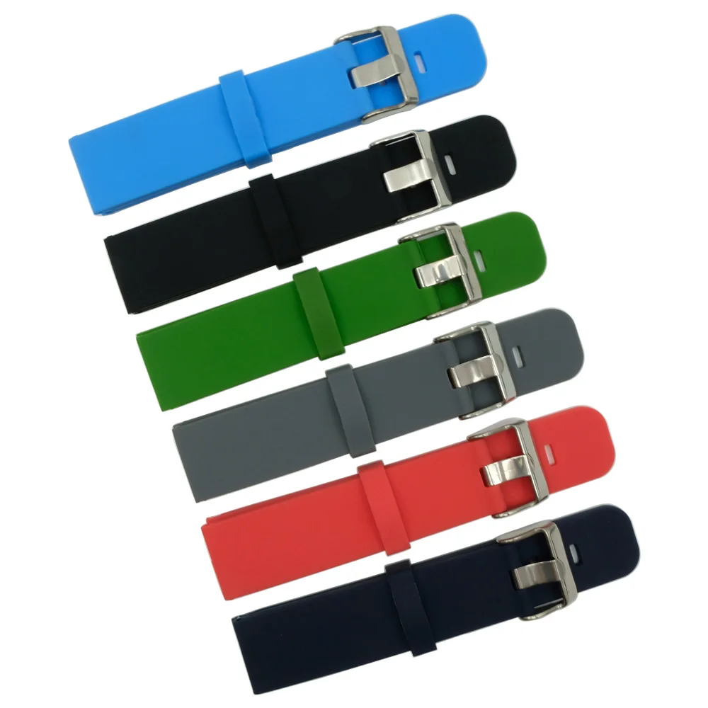 18 мм/20 мм/22 мм для Motorola Moto 360 2 Gen 46 Samsung Gear2 R380 R382 силиконовый резиновый