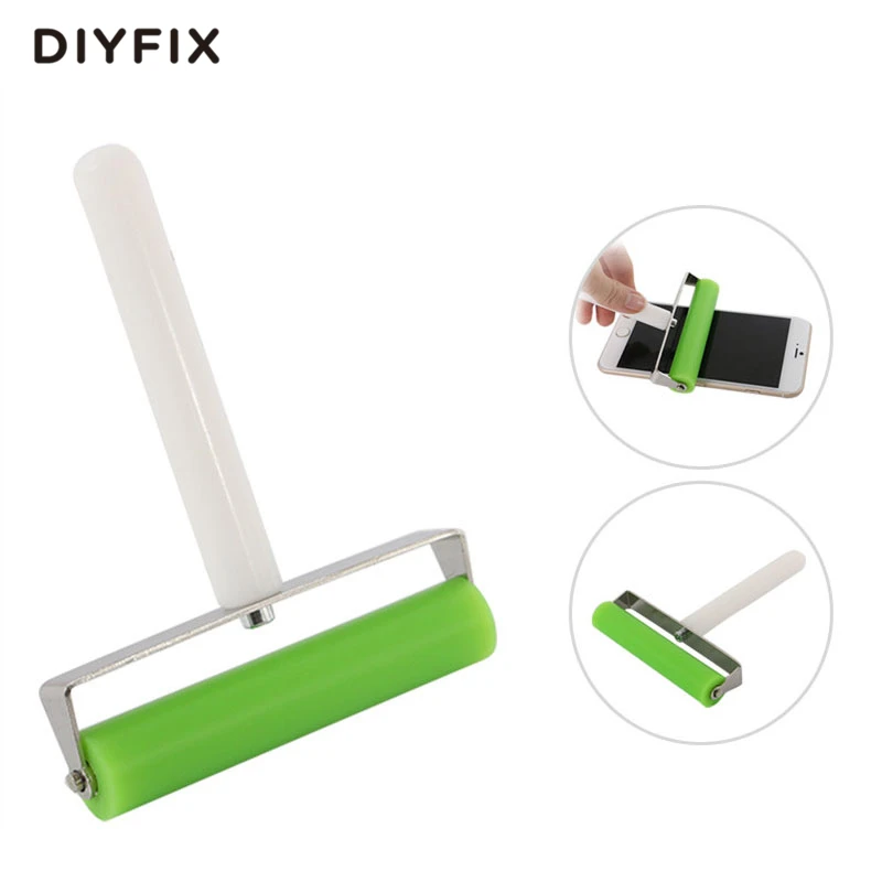 

DIYFIX 10cm 4" Silicone Roller Tool Mobile Cell Phone Screen Protector Pasting Roller Wheel LCD OCA Polarizing Tools