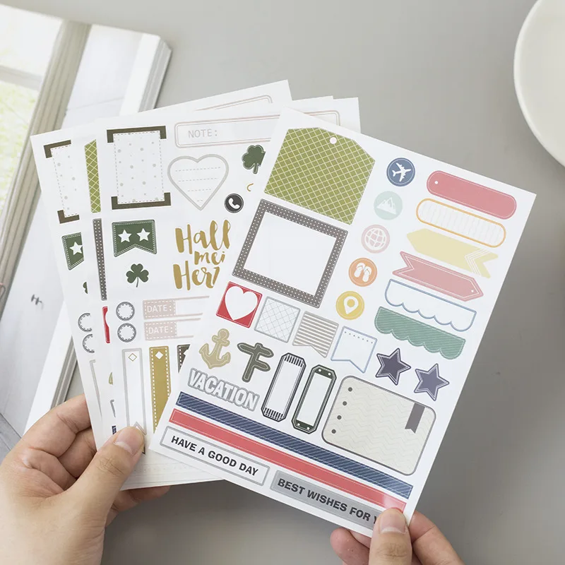 

Fromthenon Foil Gold Decoration Sticker Diary Journal Clear Stickers Personallized Stickers Bullet Journal Supplies Stationery