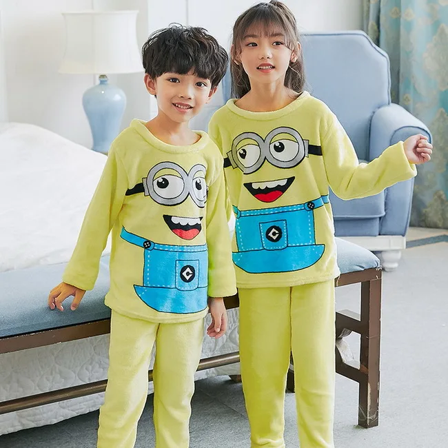 Зимняя детская флисовая Пижама теплая фланелевая одежда для сна одежда для отдыха для девочек Детская домашняя одежда из кораллового флиса пижамные комплекты HX1084 - Цвет: style 12