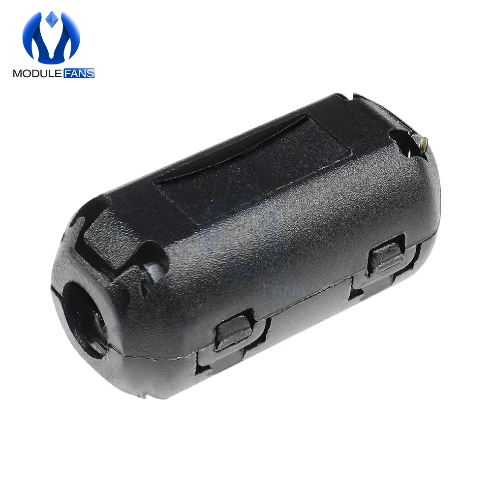 

5pcs New Electric Unit Removable Clip On EMI RFI 5mm Audio Data Cable Wire Filter Snap Around Ferrite Black