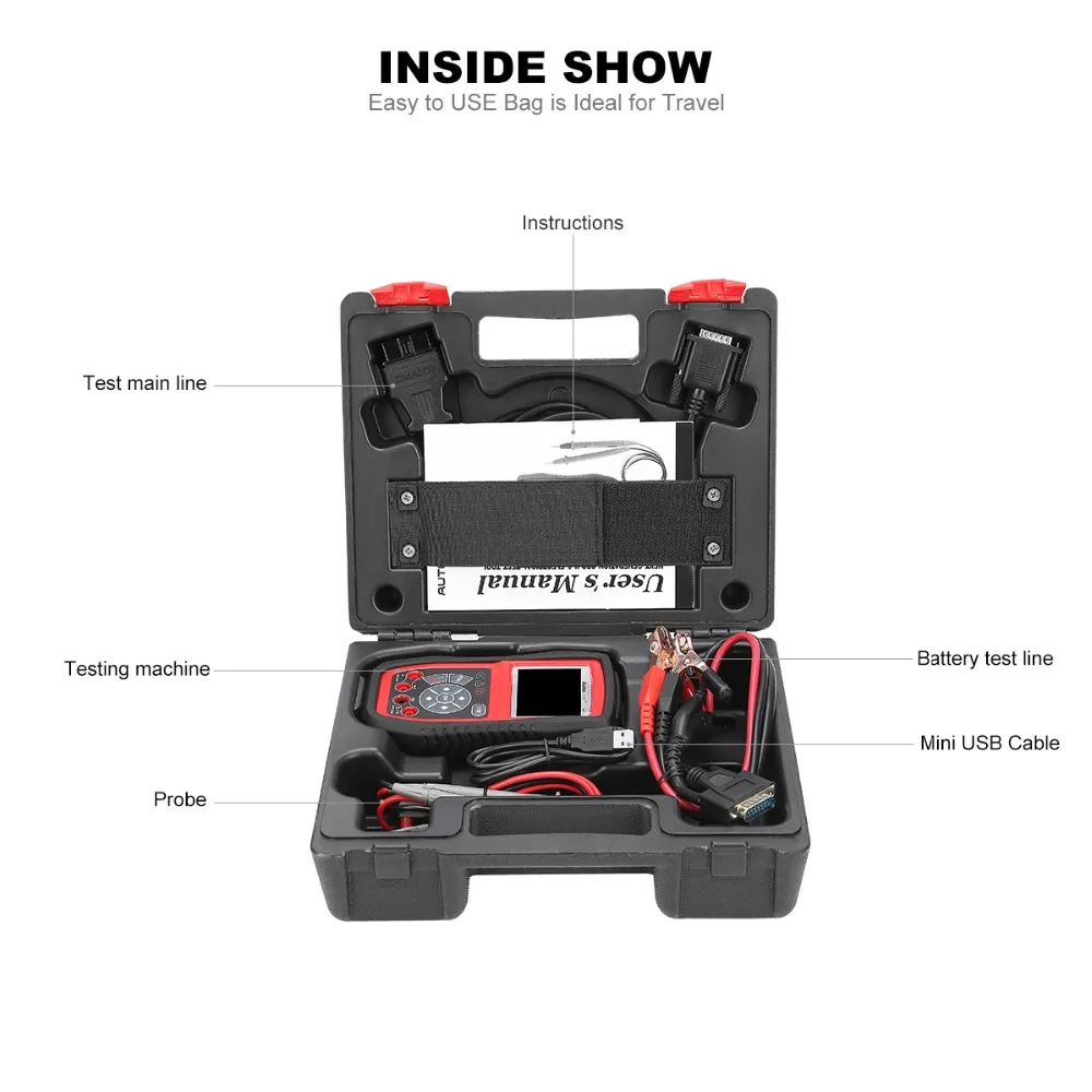 Autel AutoLink AL539B профессиональный тестер батареи OBD2 автомобильный сканер для считывания кода автомобиля диагностический инструмент с полной OBD 2 функции