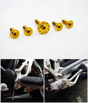 

Titanium Foot Peg Brackets And Brake Lever Bolts 5Pieces For BMW R Nine t 2014+ R9T