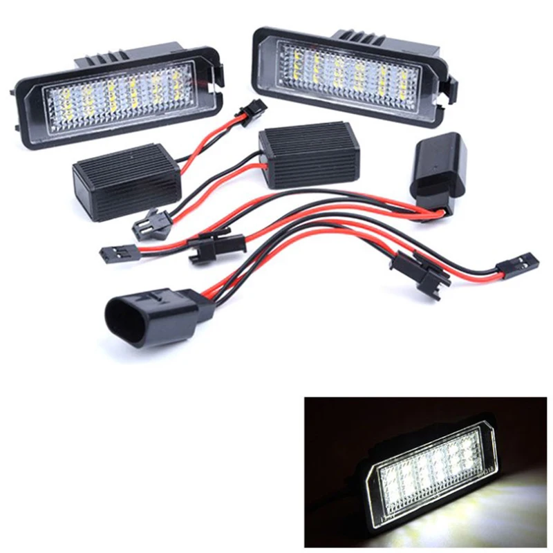 

2PCS/package 12V Car LED License Plate Lights USE For Special Car Decoding does not alarm Order With Name Your Car And Years