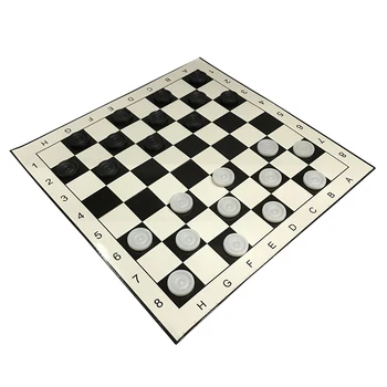 

1 Set Ckeckers Plastic Folded Draughts Checkers Set Checkers Chess for Adults Kids