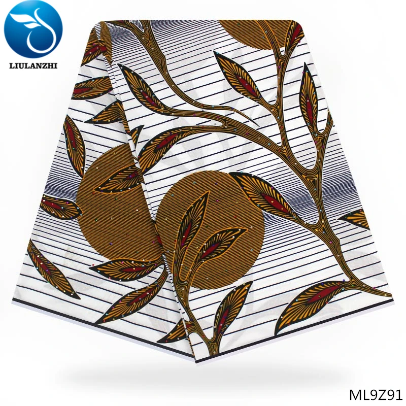 

LIULANZHI African Wax Prints Fabric Wholesale Wax Print Fabric Ankara Style Wax Nigerian Fabrics 6 yards/piece on sale ML9Z77-94