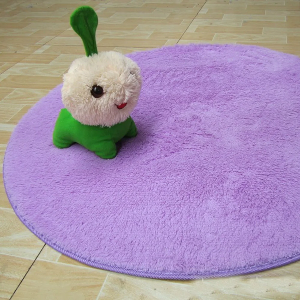 

Anti-slip Multi Colors 60cm Round Rug Floor Plush Yoga Computer Mat For Living Room Parlor Bathroom Circle Carpets