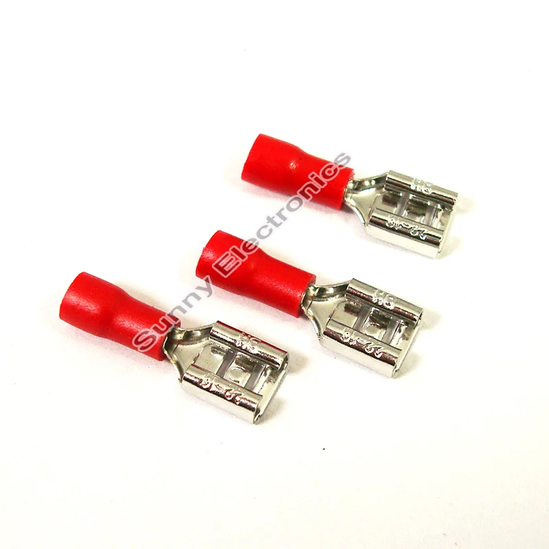 20pcs 22 16 AWG 4.8mm Insulated Female Spade Wire Crimp Terminal