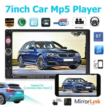 

7023B 7 Inch Car Radio 2 DIN Autoradio Bluetooth Car Stereo MP5 Player USB Aux FM Radio Receiver In Dash Head Unit