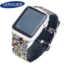 Lerxiuer холщовый ремешок для apple watch ремешок iwatch 4 группа 42 мм 44 мм 38 мм 40 мм браслет часы аксессуары apple watch 4 3 2