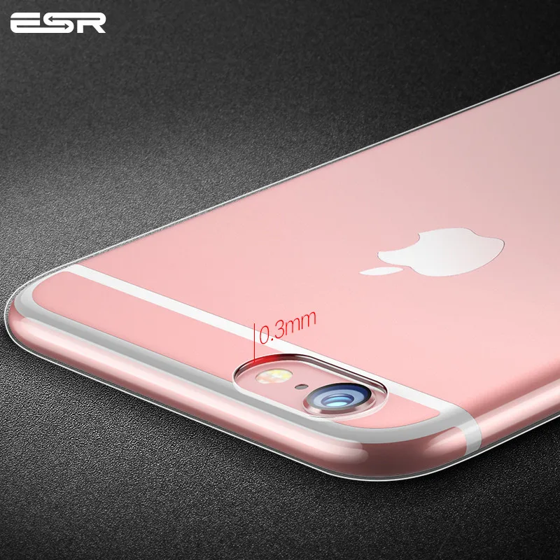 Прозрачный чехол для iPhone 6 6s, ESR Ультратонкий чехол для телефона для iPhone 6 6s plus чехол s задняя крышка TPU Силиконовый Модный гибкий чехол