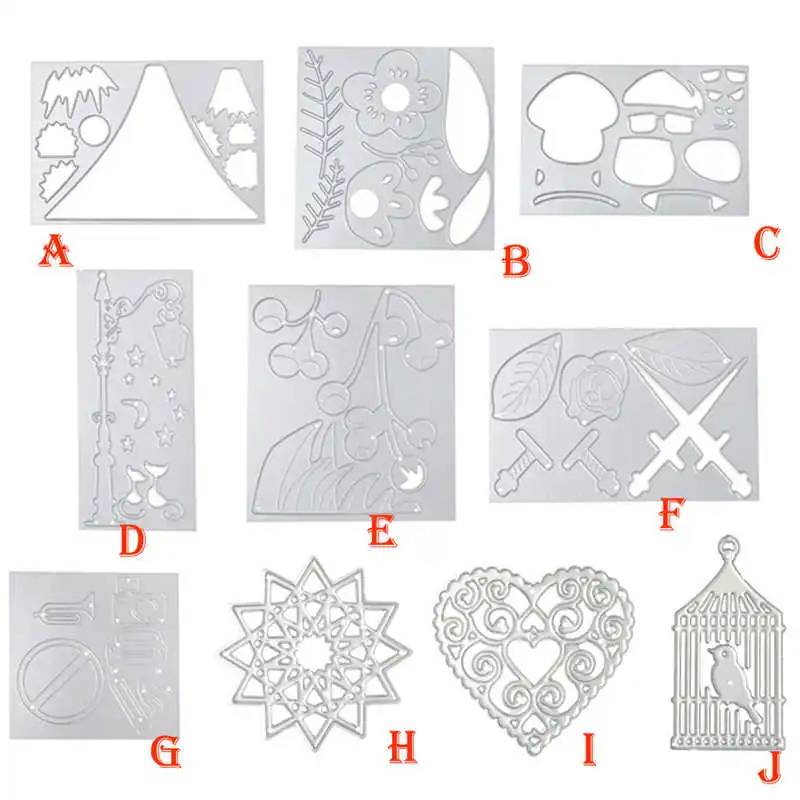 1 Pc Merry Christmas Metal Cutting Dies Stencils Scrapbooking Embossing DIY Crafts Silver Carbon steel #2o30 (29)