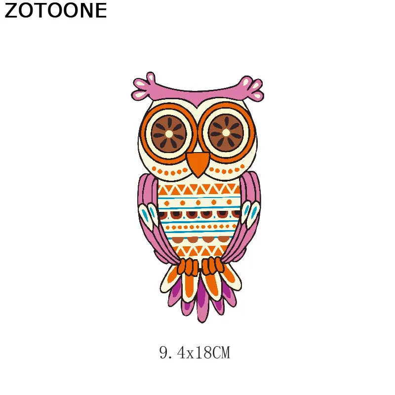 ZOTOONE мультфильм письмо Фламинго Тигр рыба гладильная передача винил теплопередача гладильная наклейка Футболка Горячая патч Одежда Утюг