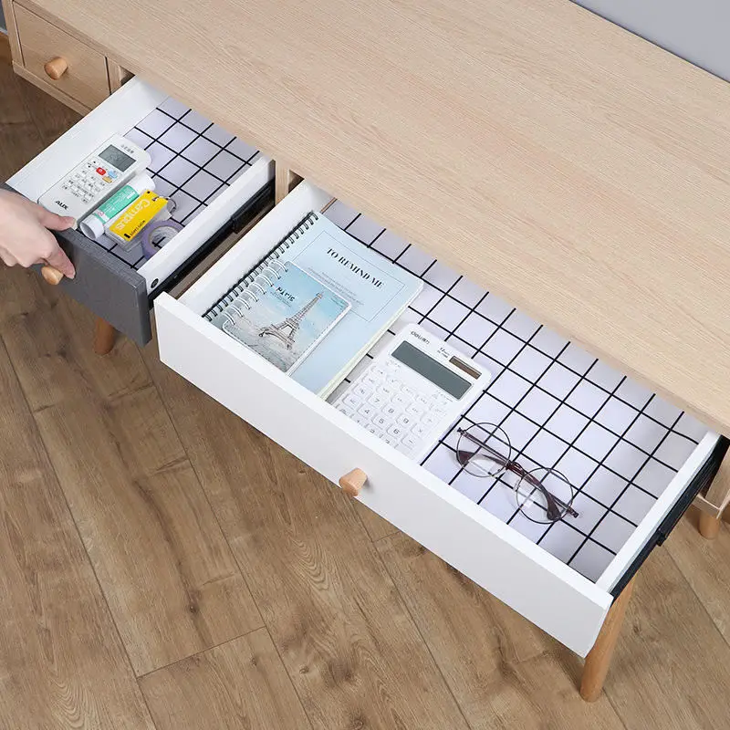 زيت المطبخ خزائن سادة أكسفورد ورقة يمكن قطع الجدول لخزانة ملابس بأدراج خزانة للماء الرطوبة العفن ملصقات حصيرة اكسسوارات