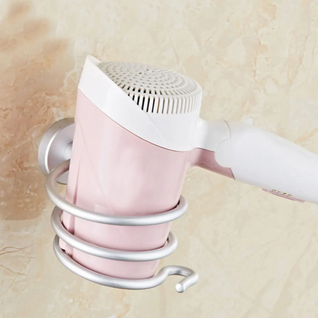 1PC Bathroom Shelf Innovative Wall mounted Hair Dryer Stainless Steel