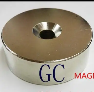 

5PCS 60X20mm Hole 10mm NdFeB Lifting Ring Magnet Dia. 60*20 -10mm Screw Countersunk Neodymium Rare Earth Permanent Magnet