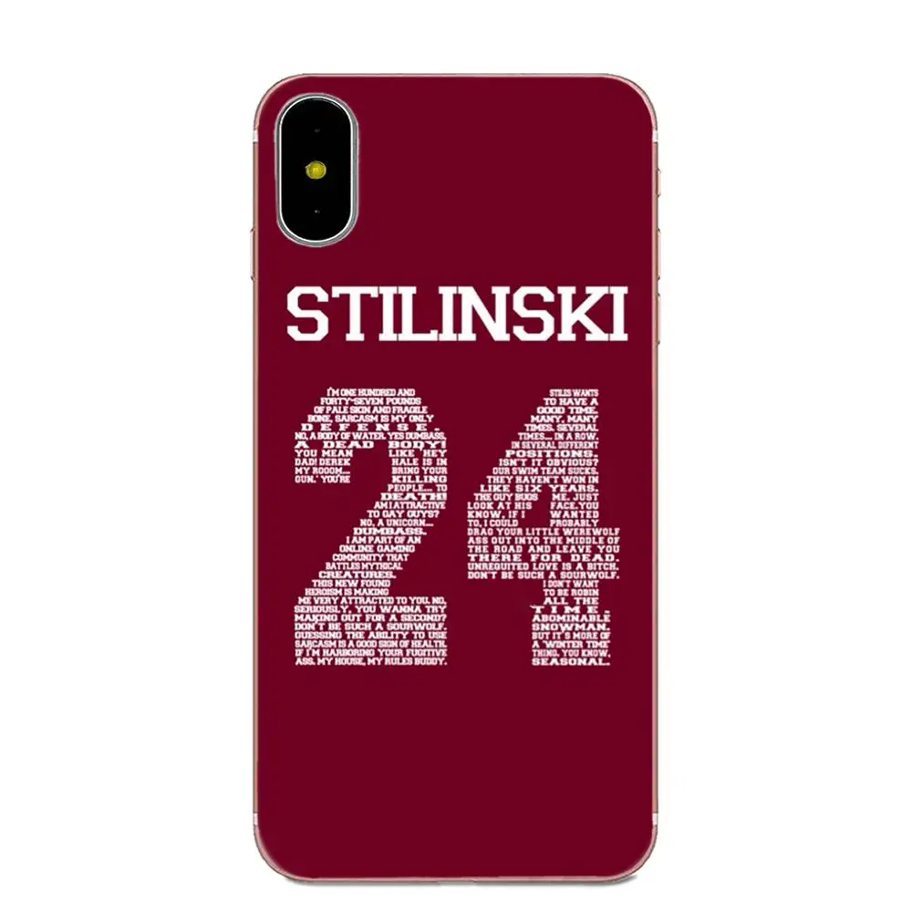 Teen Wolf 24 14 11 Number Luxury для Galaxy J1 J2 J3 J330 J4 J5 J6 J7 J730 J8 2015 2016 2017 2018 mini Pro|Чехлы-накладки| |