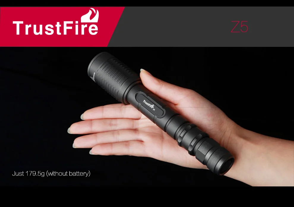 Trustfire Z5 фонарик 7 Режим 1600 лампа Люмен Cree XM-L T6 светодиодный фонарики на открытом воздухе