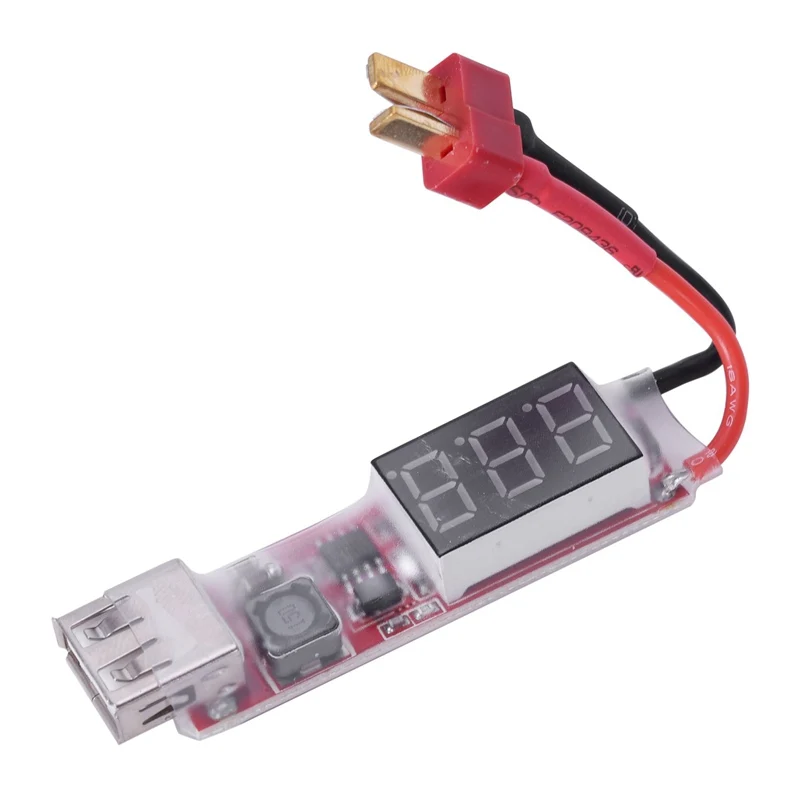 ABHU-RC игрушки и хобби батарея и зарядное устройство-2 S-6 S к USB адаптер преобразователя питания с цифровым дисплеем 5V 2A-T вилка-1x2S-6