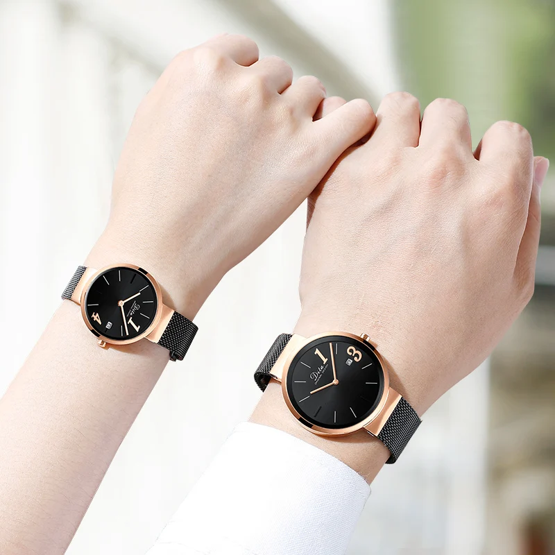 

2019 fasion breitling dw quartz ladies wrist watch logo electronic oem couple hand bracelet watch