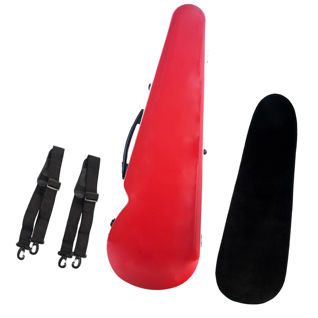 

Portable 4/4 Violin Case Bag Box Built-in Hygrometer with Strap Belt Dustproof Cloth 78 x 24 x 11.5cm