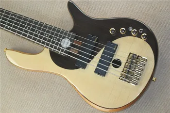 

one-piece set neck through alder body standard 6 Strings electric bass guitar with 9V Active Pickups