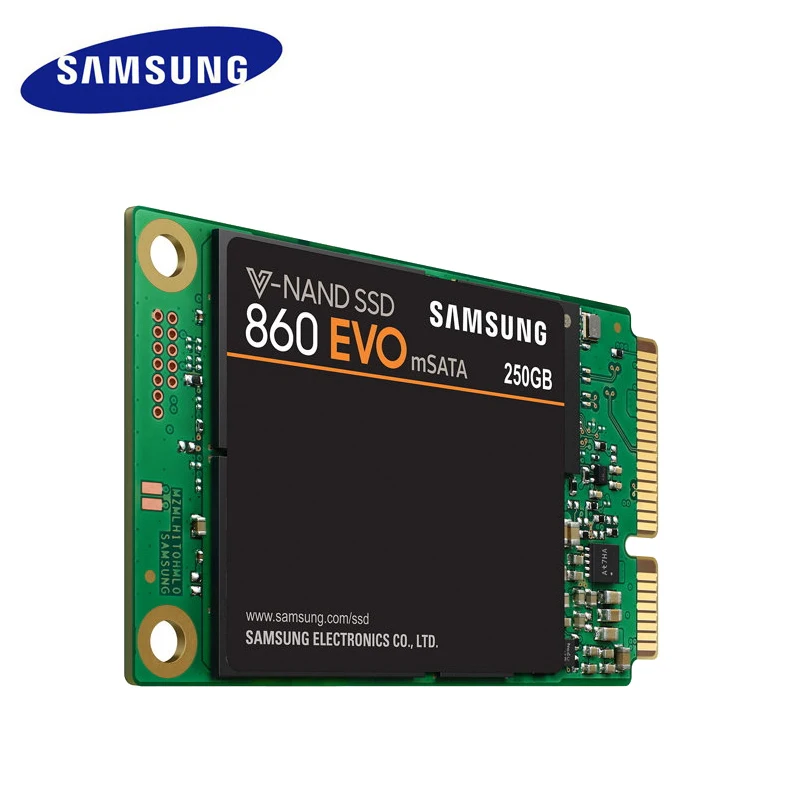 SAMSUNG SSD 250G 500G 860 EVO mSATA Внутренний твердотельный диск mSATA3 MLC 5 лет гарантии для ноутбуков настольных ПК