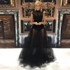 Jupe longue en Tulle transparente noire Style Hippie pour femmes, vêtement de fête gothique Lolita 2022 ► Photo 1/6