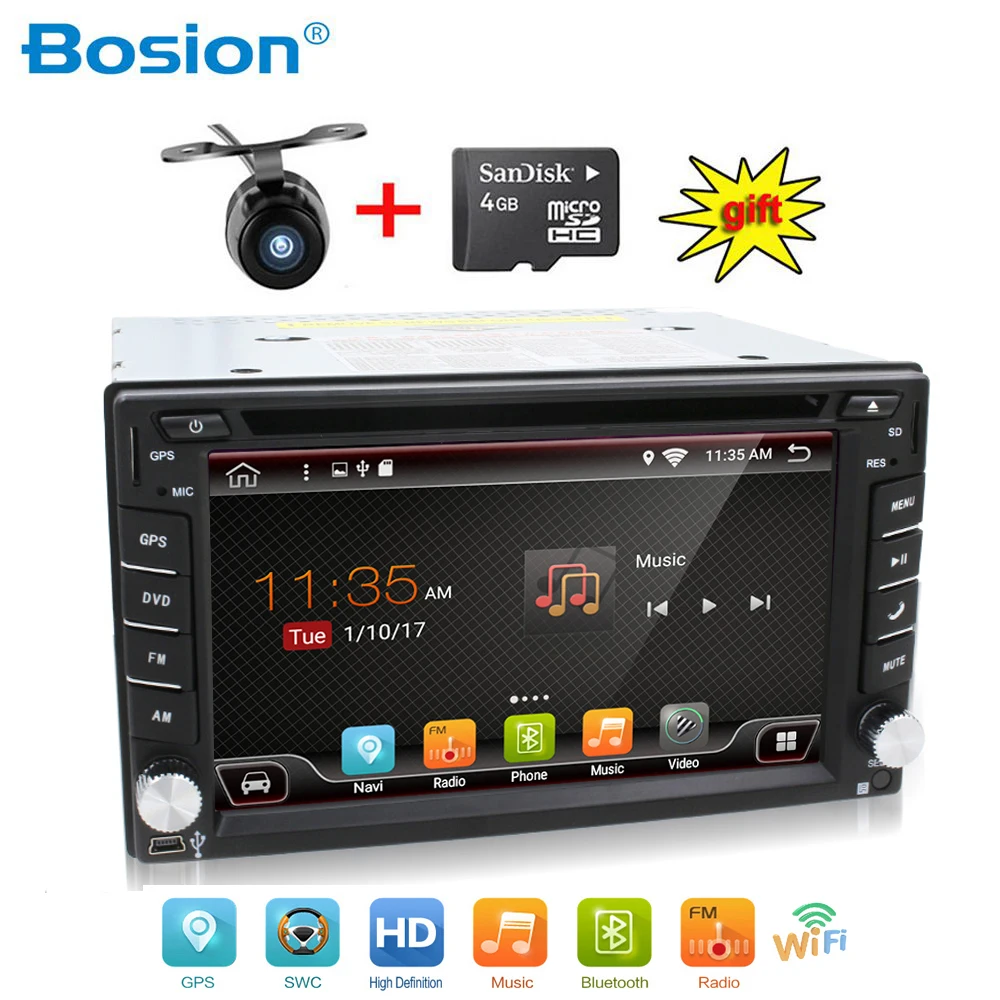 2 din автомобильный dvd gps android автомобильное радио двойной плеер стерео Авто 7 1