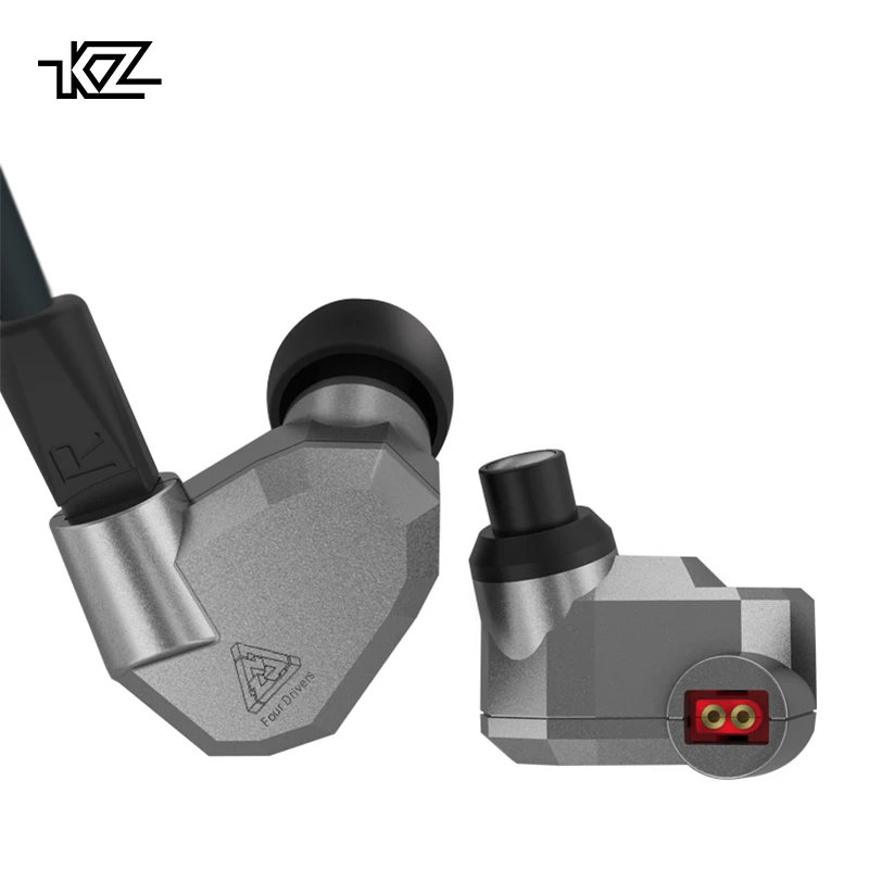 Koop KZ ZS5 Hybrid Oortelefoon 2DD + 2BA Dynamische Balanced Armature Sport Koptelefoon Geluidsisolerende In Ear Headset HiFi Muziek Oordopjes