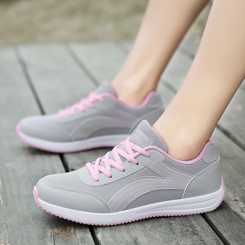 2018 Summer New Style Womens Sport Shoes Mesh Breathable Running