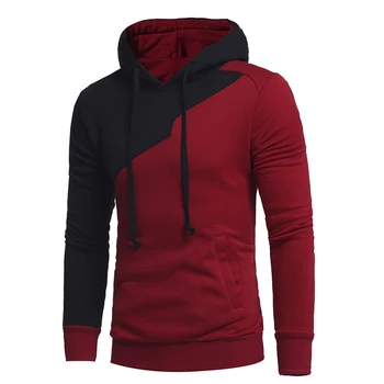 

Brand 2018 Hoodie Personality Splicing Hoodies Men Fashion Tracksuit Male Sweatshirt Hoody Mens Purpose Tour