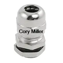 Серебряный тон Нержавеющая сталь 3-6,5 мм M12 x 1,5 водонепроницаемый кабельный сальник