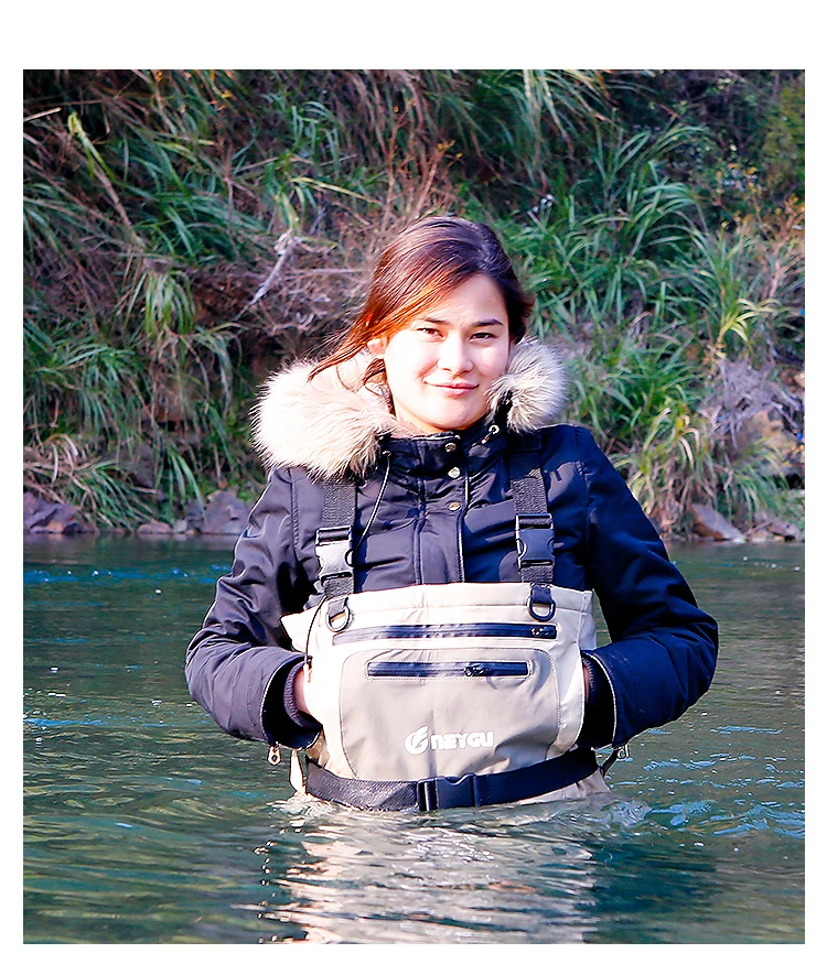 Pesca com Mosca Padrões à Prova Calças de Caça ao ar Livre Estocagem Wader Dwaterproof Água Jogando Areia Neve pé 2 16 pé wader, 2 padrões à prova dwaterproof