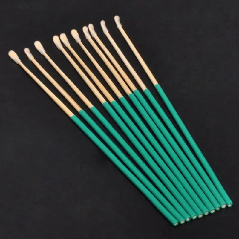 

Bamboo Wooden Ear Cleaner Spoon Anti-Skid Green Rubber Handle Earpick Earwax Removal With Soft Silicone Cover Head Health Care
