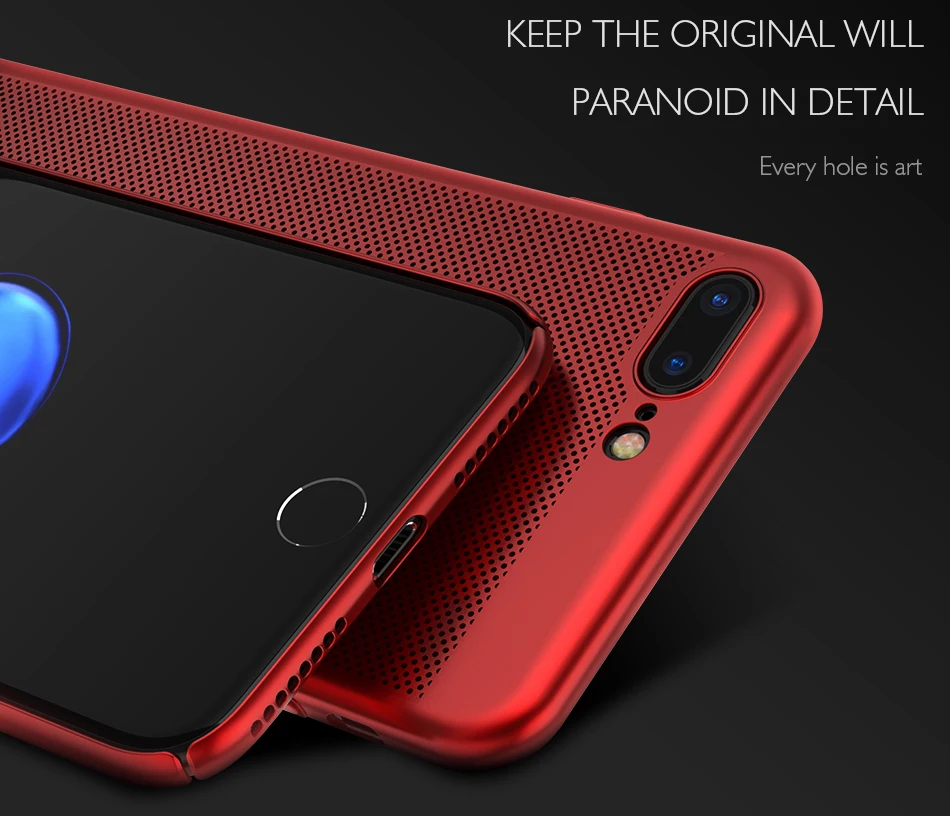 DOEES Phone Case For iPhone 7 6S 6 Plus 5 5S SE Cases Luxury Hollow Breathable Hard PC Cover For Samsung Galaxy S8 S8 Plus Case (8)
