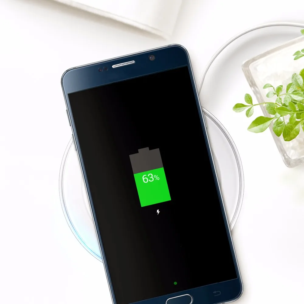 Оригинальный eAmpang 10 Вт Быстрое беспроводное зарядное устройство для Samsung Galaxy S6 S7
