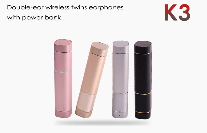 k3 twins earphone with power bank (2)