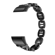 Роскошные небольшой и мощный уникальный элегантный кристалл Нержавеющая сталь металлический браслет ремешок для Fitbit заряд 2 практических