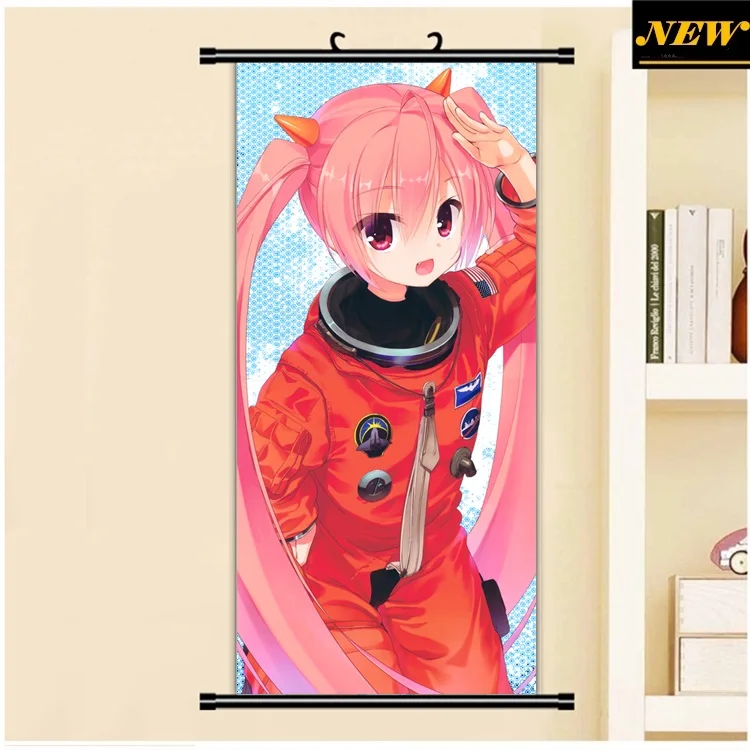

45X95CM Hidan no Aria Kanzaki H Aria gun loli cartoon anime art wall picture mural stick poster cloth scroll canvas painting